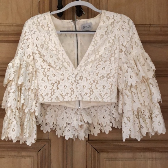 SAYLOR MISTY LACE SHORT SET - Picture 9 of 11